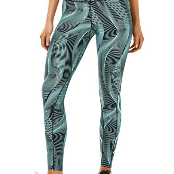 2xu Pants - 2XU Mid-Rise Print Leggings Compression Tights